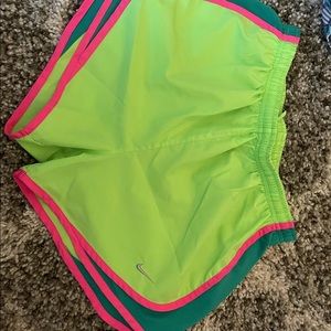 Size medium neon Nike shorts liner less